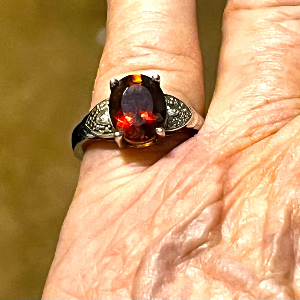 BBJ 925 silver and simulated stone ring